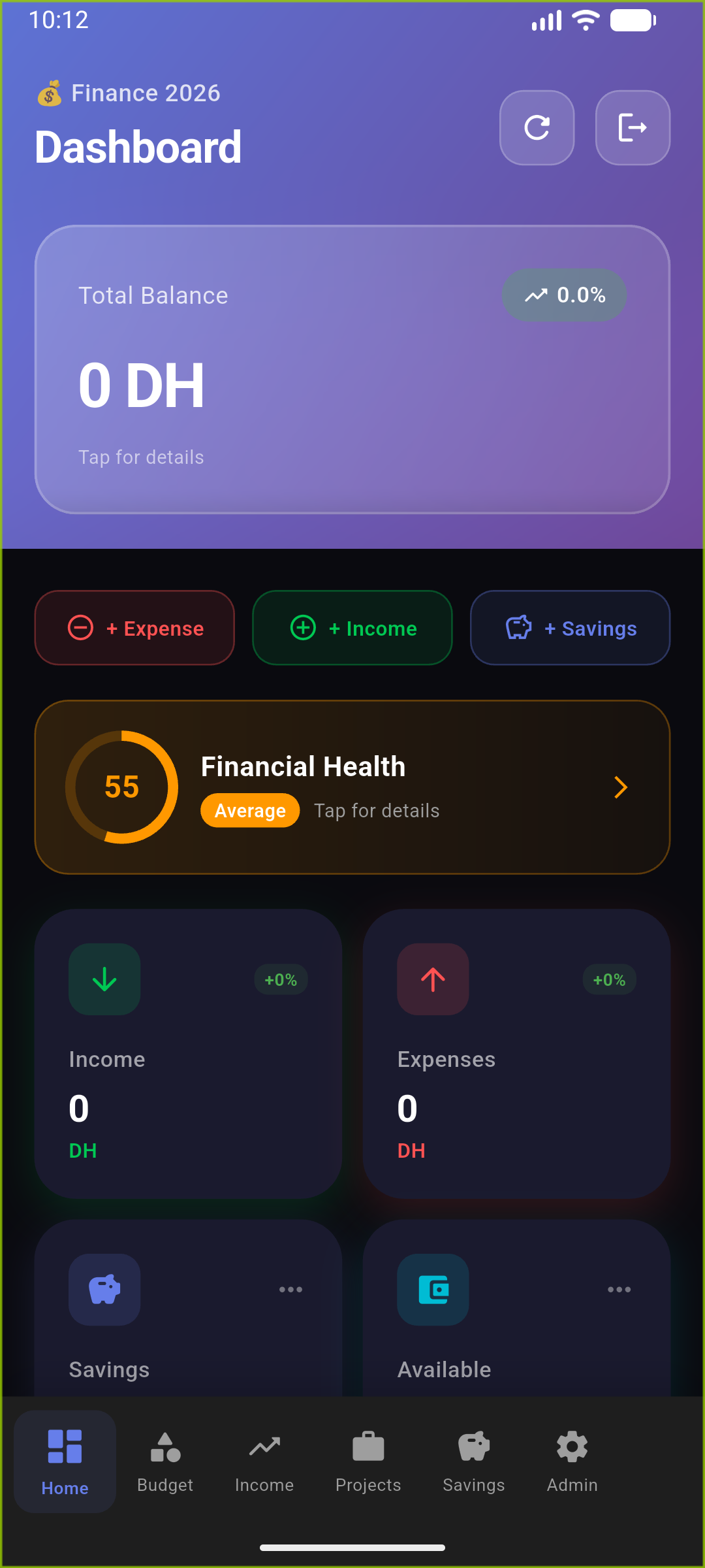 Perso Finance Dashboard