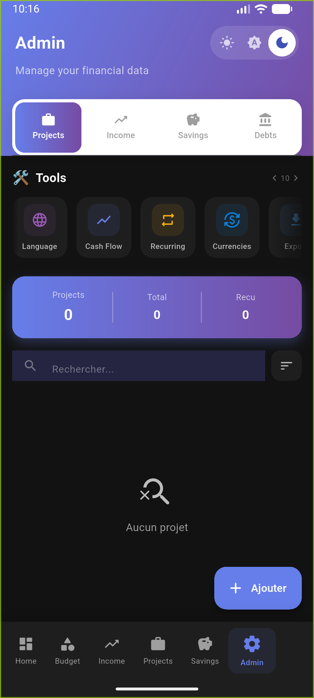 Admin Settings